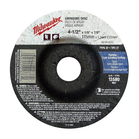 Milwaukee Tool 12" x 1/8" x 20mm Cut-Off Wheel (Type 1) 49-94-1270